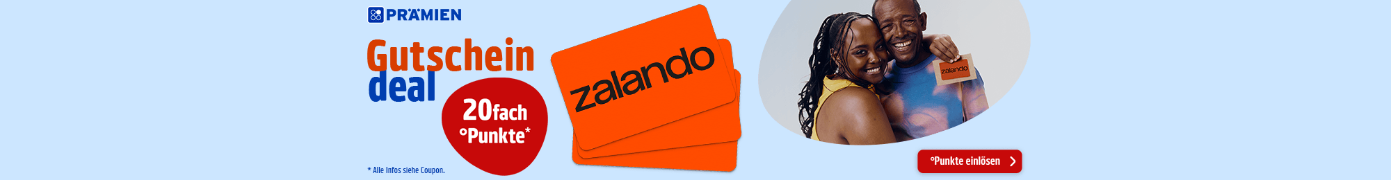 PAYBACK Prämien: Sichere dir jetzt 20fach Punkte auf zalando Gutscheine.