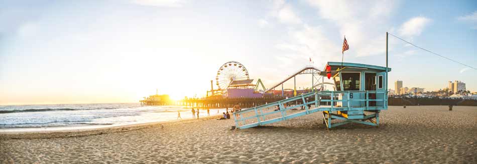 Der Strand von Santa Monica