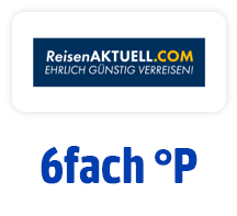 Jetzt bei Reisenaktuell 6fach punkten. Hier klicken.