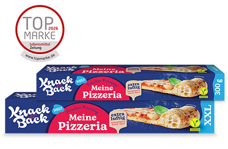Knack & Back Meine Pizzeria 300g und XXL. Top Marke 2026 ausgezeichnet von der Lebensmittel Zeitung