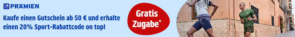 PAYBACK Prämien: Kaufe einen Gutschein ab 50 € und erhalte einen 20% Sport Rabattcode on top!