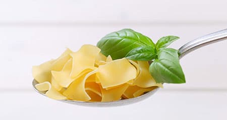 Die Nudel heißt quadretti