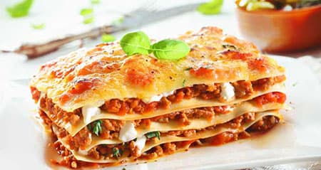 Die Nudel heißt lasagne