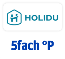 Jetzt bei HOLIDU 5fach punkten. Hier klicken.