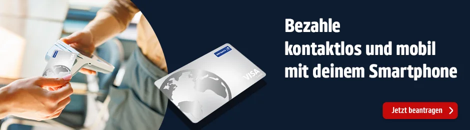 Mit der PAYBACK Visa überall kontaktlos bezahlen.