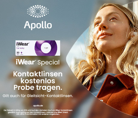Bis zu 50% auf Brillengläser bei Apollo. 