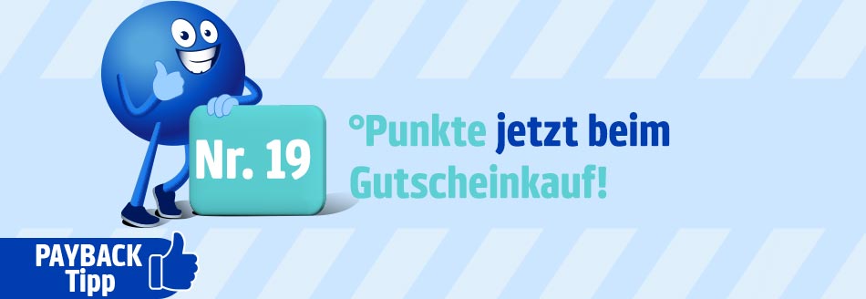 °Punkte jetzt auch beim Kauf von Gutscheinen!