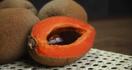 Dieses Obst ist eine: sapote