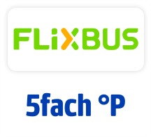 Jetzt bei Flixbus 5fach punkten. Hier klicken.