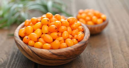 Dieses Obst ist eine: sanddorn