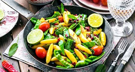 Saisongemüse Zuckerschote: Rezept mit Schupfnudeln