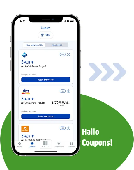 Entdecke deine Coupons in unserer PAYBACK App