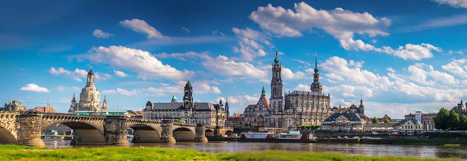 Ein Blick auf die Dresdner Altstadt
