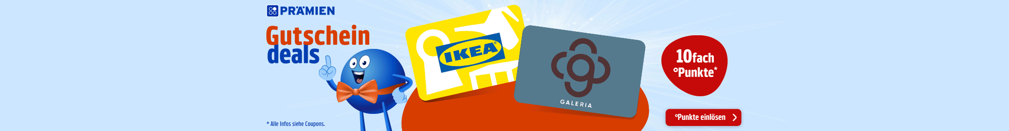 PAYBACK Prämien: 10fach Punkte auf ausgewählte Gutscheinbestellungen! Jetzt Coupon aktivieren