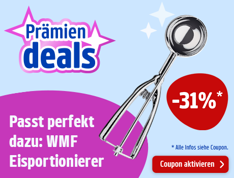 PAYBACK Prämien: WMF Eisportionierer mit 31% Rabatt sichern. Jetzt Coupon aktivieren.