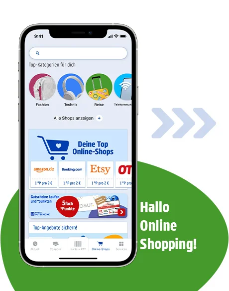 Beim online shoppen jederzeit °punkten, mit deiner PAYBACK App