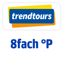 Jetzt bei trendtours 8fach punkten. Hier klicken.