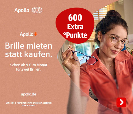 Bis zu 50% auf Brillengläser bei Apollo. 
