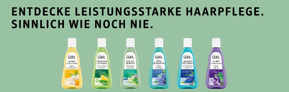 Die Produktvielfalt von Guhl: Entdecke leistungsstarke Haarpflege. Sinnlich wie noch nie.
