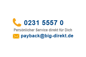 Jetzt BIG per E-Mail oder Telefon kontaktieren