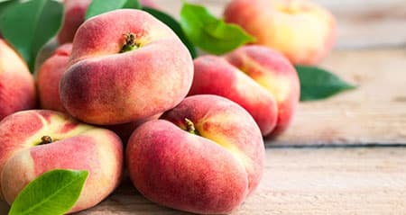 Dieses Obst ist eine: plattpfirsich