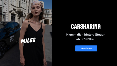 Carsharing: Klemm dich hinters Steuer ab 0,79 € pro km. Mehr Infos.