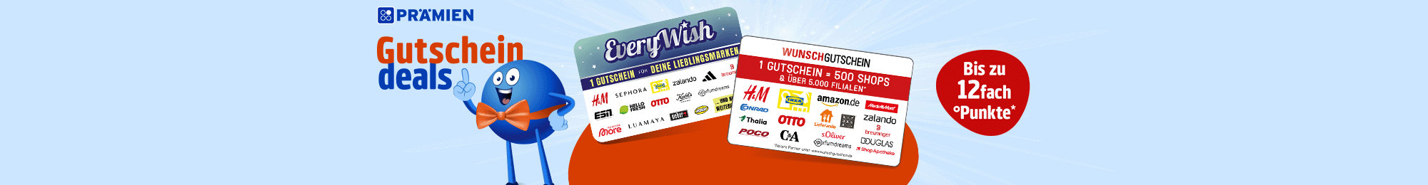 PAYBACK Prämien: Bis zu 12fach Punkte auf ausgewählte Gutschein-Bestellung! Jetzt Coupon aktivieren.