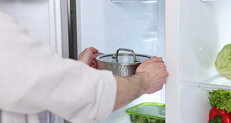 Vorsicht Fehler zum Thema warmes Essen in den Kühlschrank