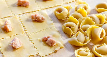 Die Nudel heißt tortellini