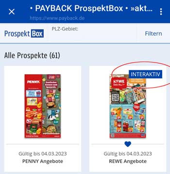 Prospekte in PAYBACK Prospekte