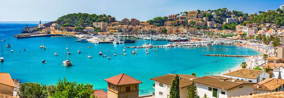 Die Bucht von Port de Soller auf Mallorca