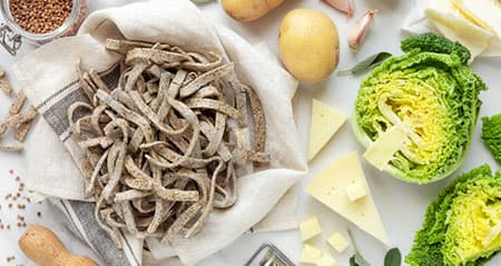 Die Nudel heißt pizzoccheri