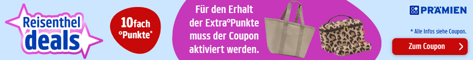 Für den Erhalt der ExtraPunkte muss der Coupon aktiviert werden. Zum Coupon.