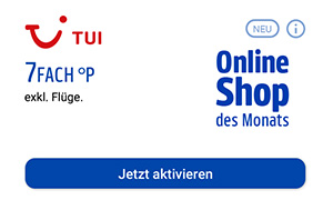Coupon für den PAYBACK Online Shop des Monats TUI