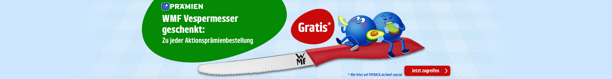 PAYBACK Prämien: Gratis Vespermesser zu jeder Sachprämienbestellung.