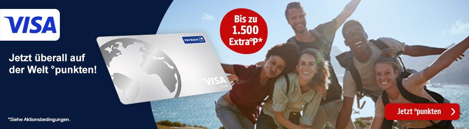 Jetzt PAYBACK Visa Karte beantragen und viele Extra-Punkte sammeln. Hier klicken.