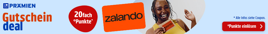 PAYBACK Prämien: 20fach Punkte auf alle Zalando Gutscheine. Jetzt schnell Punkte einlösen!