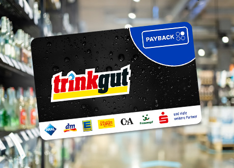 Hier geht's zur trinkgut PAYBACK Karte.