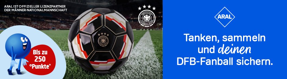 Tanken, sammeln und deinen DFB Fan-Ball sichern