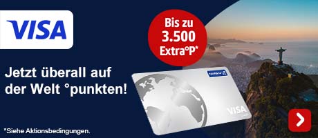 Jetzt mit Visa punkten. Hier klicken.