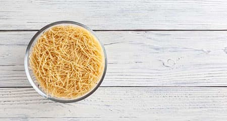 Die Nudel heißt vermicelli